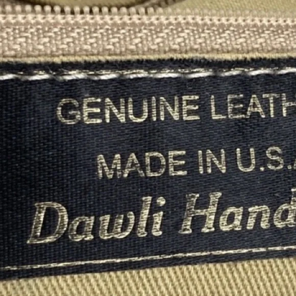 DAWLI Genuine Black Leather Handbag Purse bag LIKE NEW Gorgeous - Picture 10 of 10